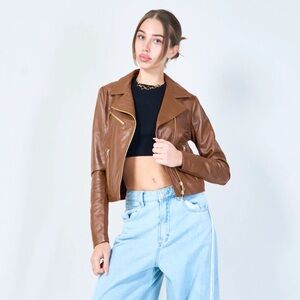 Brown Leather Women's Jacket
